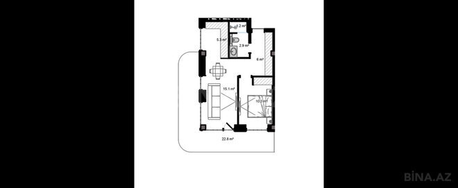 Продаётся 2-комн. новостройка 76.9 м², пос. Нардаран, photo 7 from 8