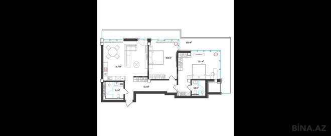 Satılır 3 otaqlı yeni tikili 146.2 m², Nardaran q., photo 13 from 14