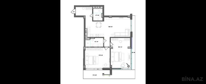 Satılır 3 otaqlı yeni tikili 135 m², Nardaran q., photo 13 from 14