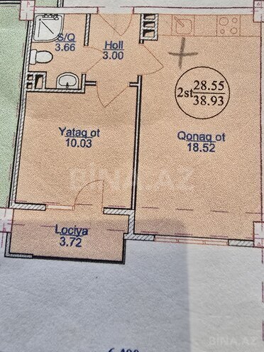 Satılır 2 otaqlı yeni tikili 38 m², photo 7 from 16