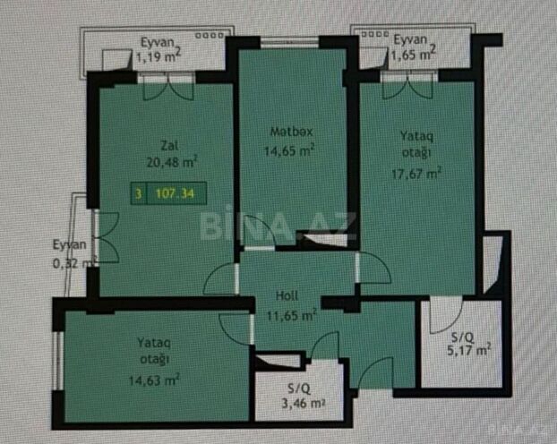 Продаётся 3-комн. новостройка 108 м², м. Дернегюль, photo 15 from 16