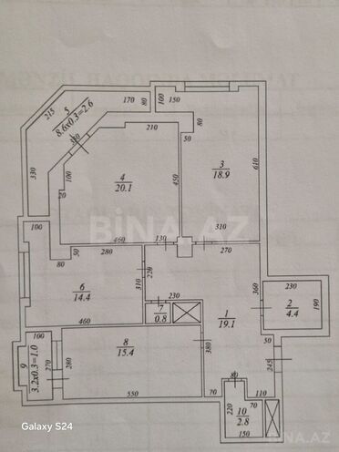Satılır 3 otaqlı yeni tikili 106 m², Elmlər Akademiyası m., photo 8 from 24