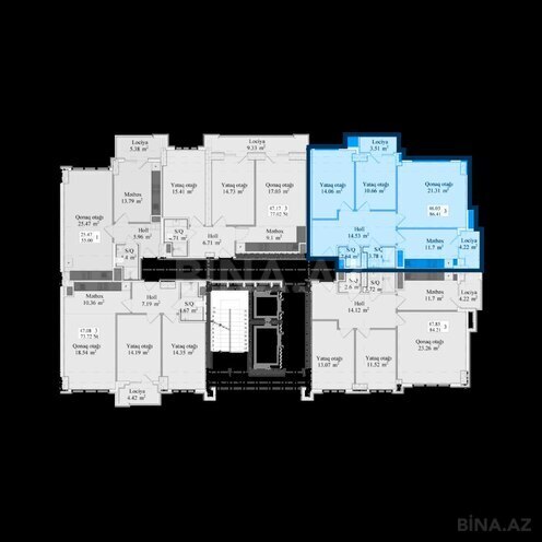 Satılır 3 otaqlı yeni tikili 84.2 m², Avtovağzal m., photo 5 from 9