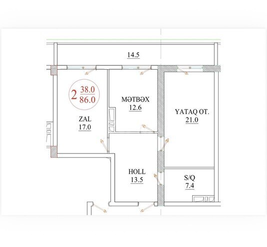 Satılır 2 otaqlı yeni tikili 86 m², Nəriman Nərimanov m., photo 28 from 29