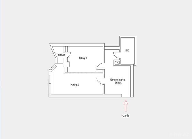 Продаётся 1-комн. новостройка 55 м², м. Шах Исмаил Хатаи, photo 5 from 13