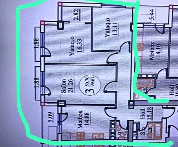 Satılır 3 otaqlı yeni tikili 100 m², 28 May m., photo 11 from 25