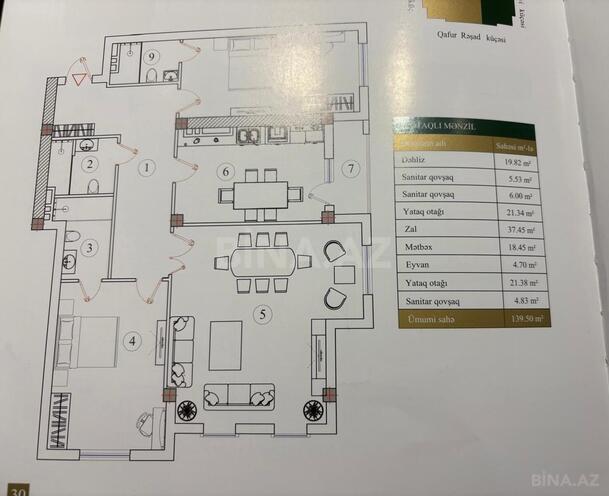 Satılır 3 otaqlı yeni tikili 139.5 m², Nəriman Nərimanov m., photo 5 from 16