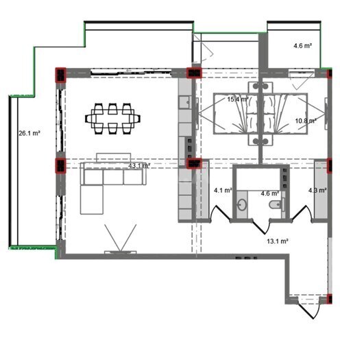 Продаётся 3-комн. новостройка 144.9 м², пос. Нардаран, photo 8 from 9