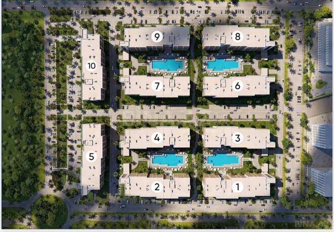 Satılır 1 otaqlı yeni tikili 58 m², Sea Breeze q., photo 3 from 6