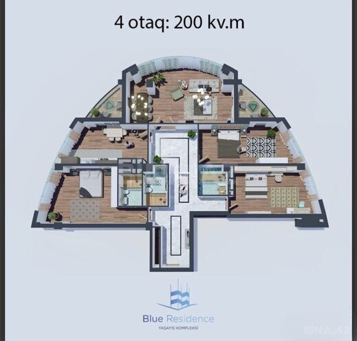 Продаётся 4-комн. новостройка 200 м², пос. Аг шехер, photo 4 from 7