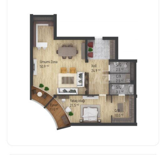 Satılır 3 otaqlı yeni tikili 130 m², Nizami m., photo 9 from 10