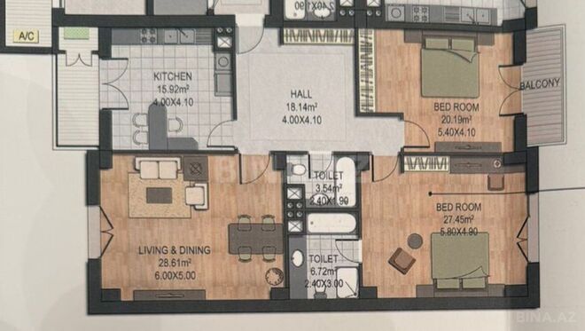 Продаётся 3-комн. новостройка 140 м², пос. Аг шехер, photo 7 from 9