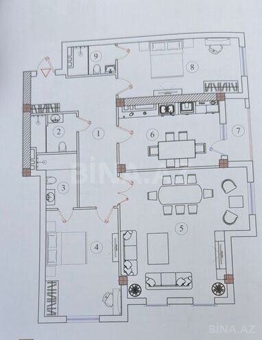 Satılır 3 otaqlı yeni tikili 139.5 m², Gənclik m., photo 8 from 9