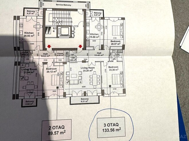 Продаётся 3-комн. новостройка 133.5 м², пос. Аг шехер, photo 4 from 13