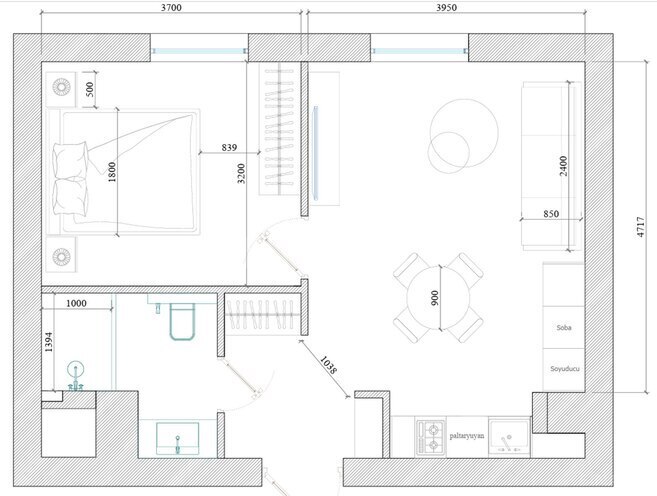 Satılır 2 otaqlı yeni tikili 44.5 m², Ağ şəhər q., photo 3 from 7