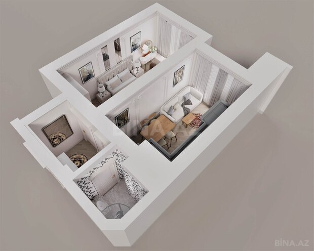 Satılır 1 otaqlı yeni tikili 60.4 m², photo 4 from 9