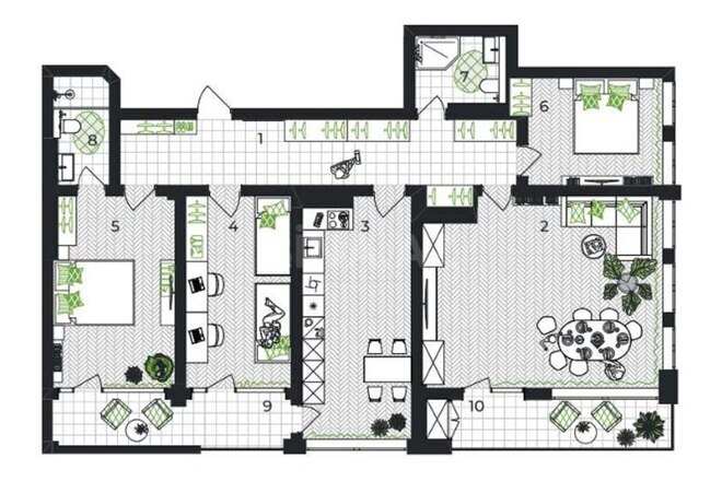 Satılır 4 otaqlı yeni tikili 173.9 m², photo 3 from 6