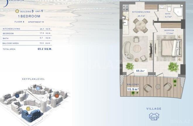 Продаётся 2-комн. новостройка 65.2 м², пос. Нардаран, photo 17 from 18