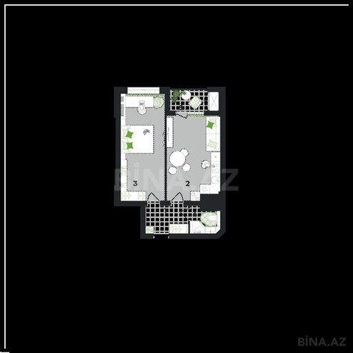 Satılır 1 otaqlı yeni tikili 62.2 m², photo 3 from 6