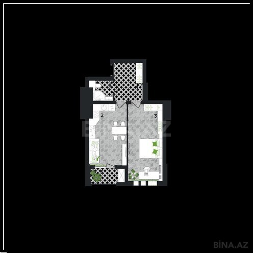 Satılır 1 otaqlı yeni tikili 67.2 m², photo 1 from 6