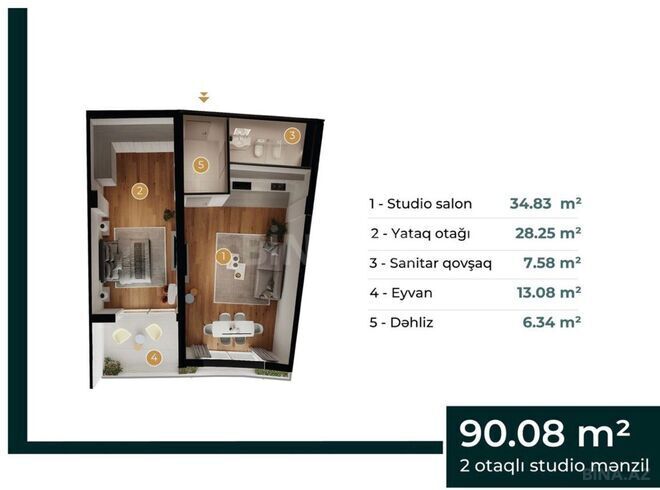 Продаётся 2-комн. новостройка 90.8 м², м. Автовокзал, photo 5 from 10