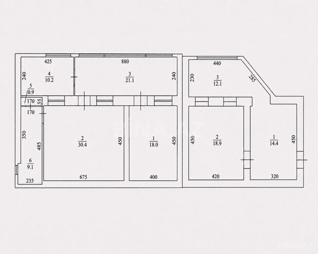 Satılır 4 otaqlı köhnə tikili 140 m², Sahil m., photo 3 from 30