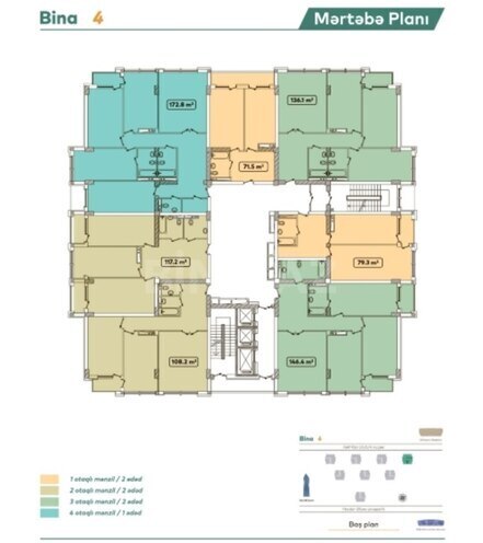 Продаётся 3-комн. новостройка 146.4 м², м. Кероглу, photo 21 from 22
