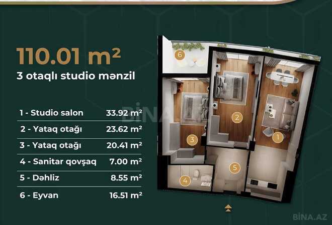 Продаётся 3-комн. новостройка 110 м², м. Автовокзал, photo 9 from 10