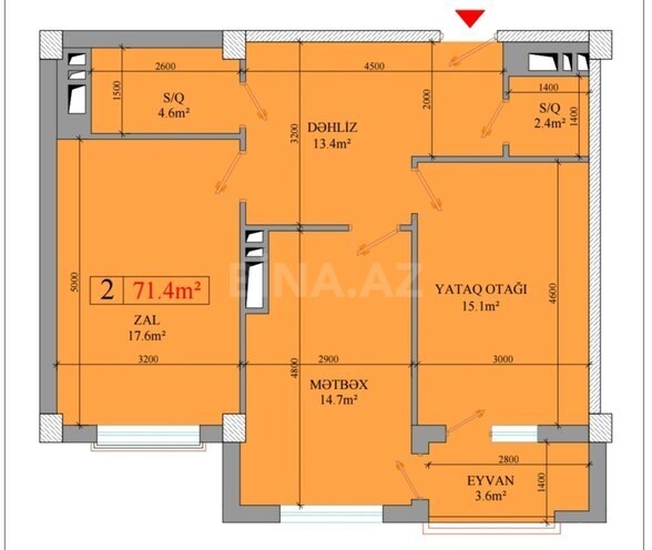 Продаётся 2-комн. новостройка 71.4 м², Сураханский  р., photo 4 from 10