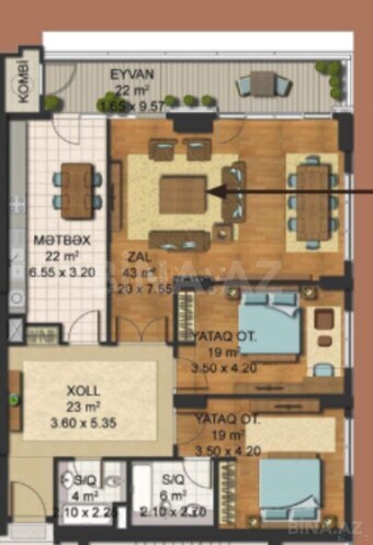 Продаётся 3-комн. новостройка 160 м², пос. Аг шехер, photo 8 from 11