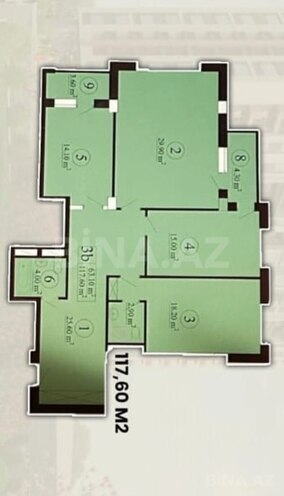 Satılır 3 otaqlı yeni tikili 117.6 m², 28 May m., photo 3 from 28