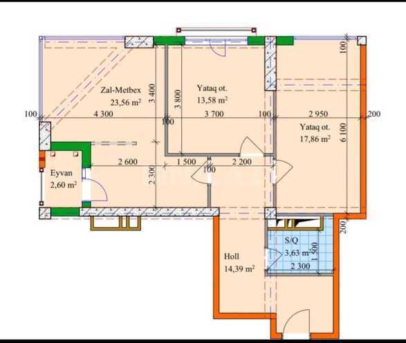 Satılır 3 otaqlı yeni tikili 80 m², 28 May m., photo 8 from 12