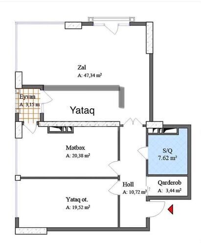Satılır 3 otaqlı yeni tikili 112.3 m², 28 May m., photo 5 from 6