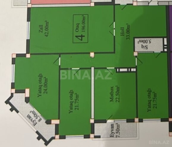 Продаётся 4-комн. новостройка 196 м², м. Нариман Нариманов, photo 3 from 11