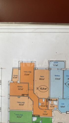 Продаётся 3-комн. новостройка 93 м², м. Мемар Аджеми, photo 3 from 14