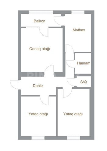 Продаётся 3-комн. вторичка 70 м², м. Кероглу, photo 18 from 23