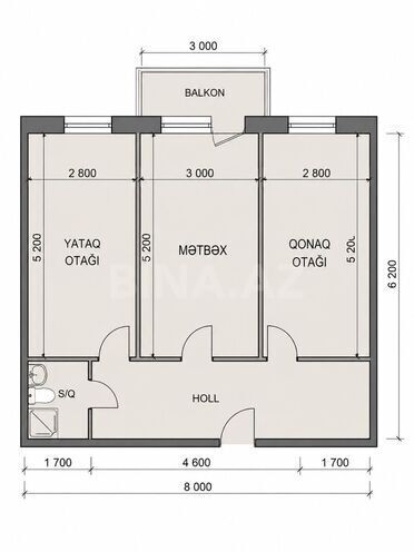 Продаётся 2-комн. новостройка 90 м², Абшеронcкий  р., photo 3 from 10