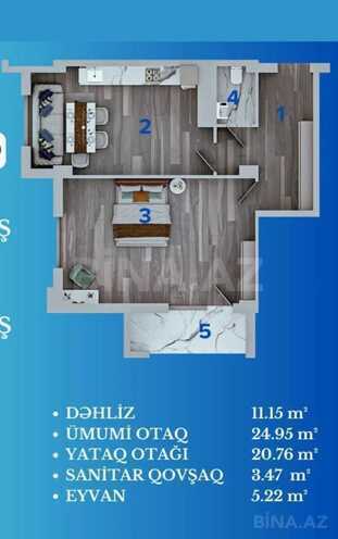 Продаётся 2-комн. новостройка 65.5 м², м. Азадлыг проспекти, photo 4 from 10