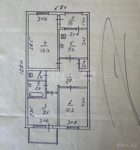 Продаётся 3-комн. вторичка 90 м², пос. Ени Гюнешли, photo 9 from 27