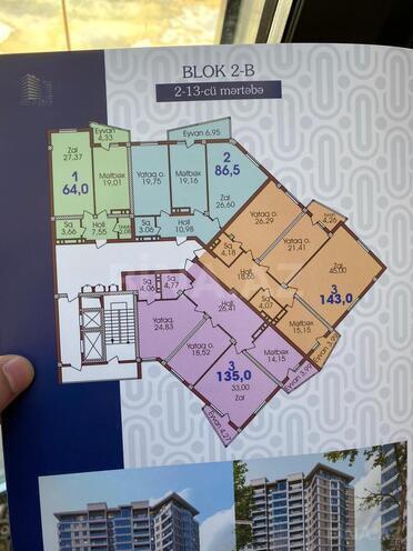 Продаётся 3-комн. новостройка 135 м², м. Низами, photo 16 from 17