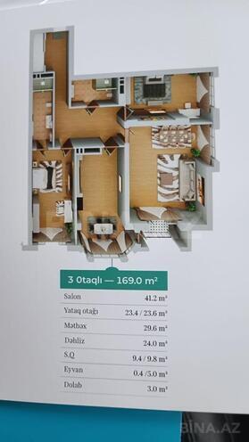 Продаётся 3-комн. новостройка 169 м², Сабаильский р., photo 12 from 19