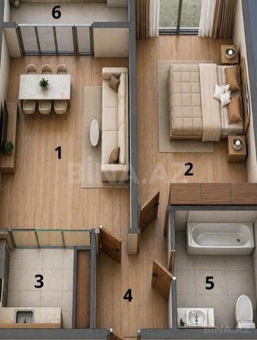 Продаётся 1-комн. новостройка 53.4 м², Наримановский  р., photo 3 from 6