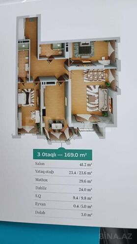 Satılır 3 otaqlı yeni tikili 169 m², Bayıl q., photo 4 from 19