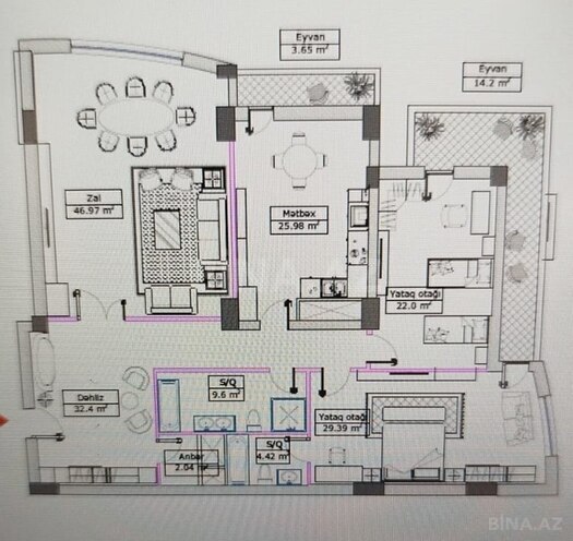 Satılır 3 otaqlı yeni tikili 193 m², 28 May m., photo 5 from 10