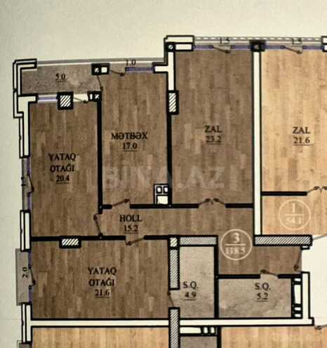 Satılır 3 otaqlı yeni tikili 119 m², Nizami m., photo 6 from 18