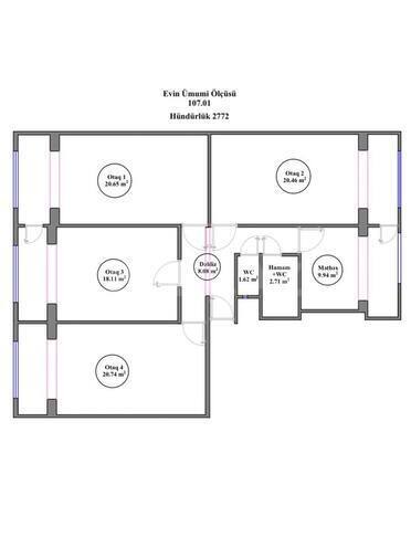 Satılır 4 otaqlı köhnə tikili 107 m², Böyükşor q., photo 13 from 15