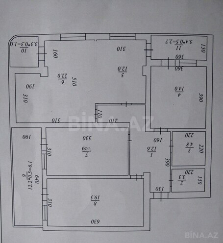 Satılır 4 otaqlı yeni tikili 135 m², 8-ci mikrorayon q., photo 20 from 26