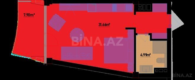 Satılır 1 otaqlı yeni tikili 51.5 m², Nardaran q., photo 7 from 8