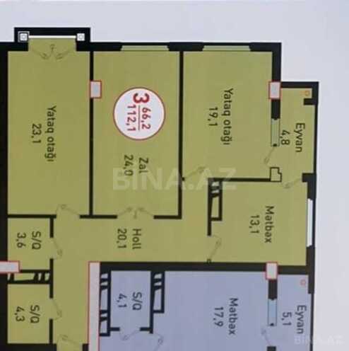 Satılır 3 otaqlı yeni tikili 112 m², 9-cu mikrorayon q., photo 8 from 11