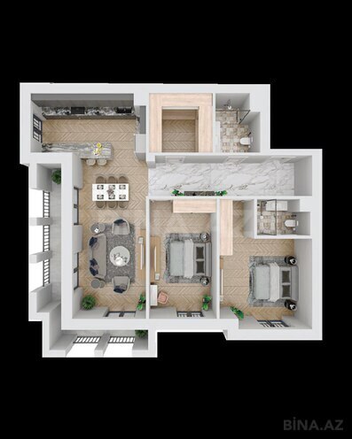 Satılır 2 otaqlı yeni tikili 69.6 m², Nardaran q., photo 10 from 28